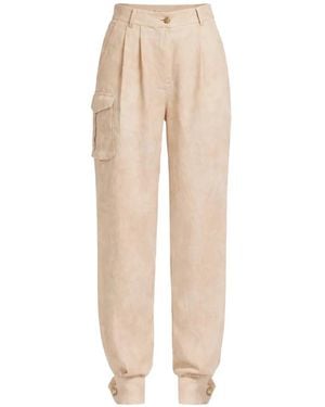 Elie Saab Cargohose Aus Leinen - Natur