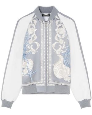 Versace Barocco Sea Varsity Jacket - White