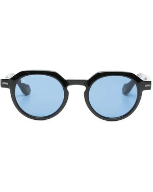 Kyme Julian Round-Frame Sunglasses - Blue