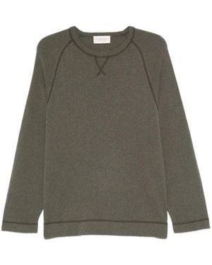 Officine Generale Raglan-Sleeve Crew-Neck Jumper - Green