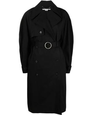 Stella McCartney ダブルブレスト トレンチコート - ブラック