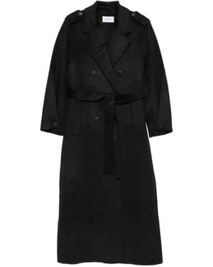 The Dynamis Studio Double-Breasted Belted Coat - Black