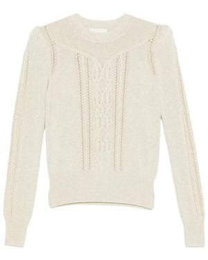 Isabel Marant Kelia ケーブルニット セーター - ホワイト