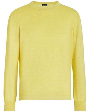 ZEGNA Oasi メランジセーター - イエロー