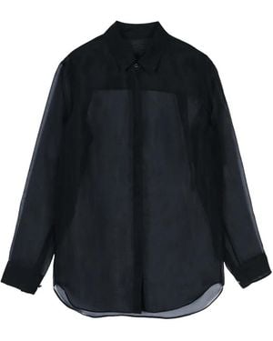JNBY Long-Sleeved Organza Shirt - Blue