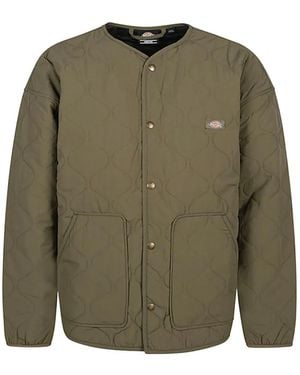 Dickies Logo-Detail Quilted Jacket - Green