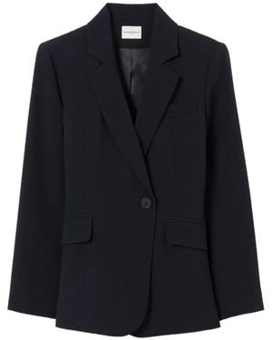 Claudie Pierlot Veste À Boutonnière Croisée - Blue
