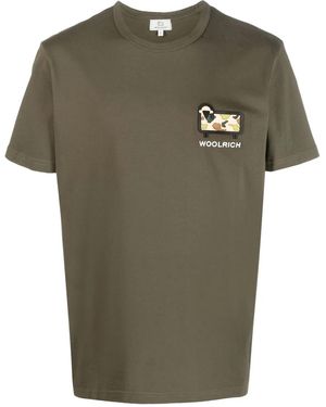 Woolrich ロゴ Tシャツ - グリーン