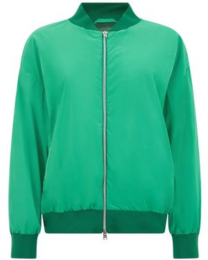 Herno Zip-Up Bomber Jacket - Green