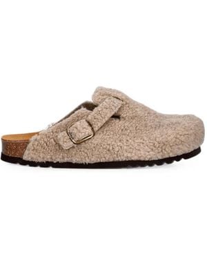 Scholl Camille Mules Mit Schnallenverschluss - Weiß