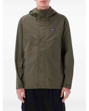 Patagonia Hooded Logo Jacket - Green