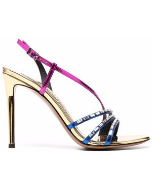 Alexandre Vauthier Rhinestone-Embellished Sandals - Pink