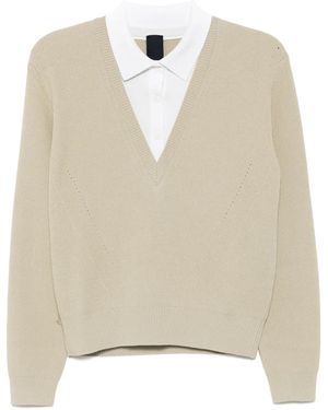 Juun.J Maglione Con Design Patchwork - Neutro
