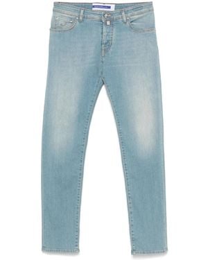 Jacob Cohen Light Denim Jeans With Relaxed Fit And Classic Design - Blue