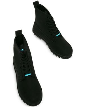 Native Eyewear Johnny Lace-Up Combat Boots - Black