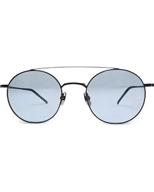 Yellows Plus Gafas German con montura redonda - Azul