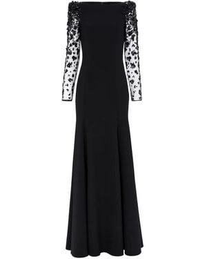 Jenny Packham Abito Lungo Sylvia - Nero