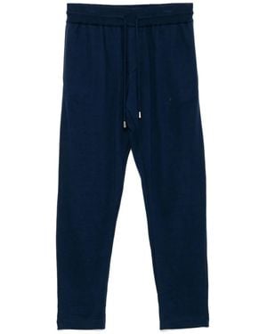 Svevo Cotton Track Pants - Blue