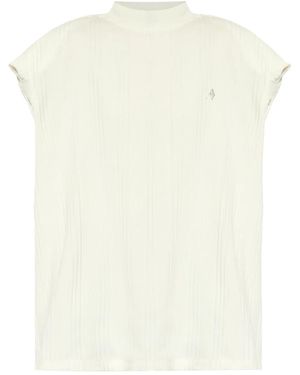 The Attico Logo Cotton T-Shirt - Natural