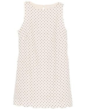 Faithfull the Brand Iria Polka-Dot Mini Dress - White