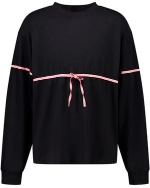 GmbH Ribbon-Detail Long-Sleeve T-Shirt - Blue