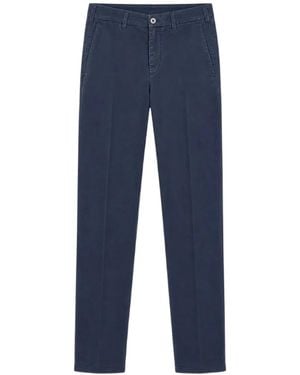 40 Weft Lenny Pressed-Crease Chino Pants - Blue