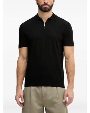 Guess Half-Zip Polo Shirt - Black