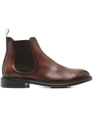 STURLINI FIRENZE Elasticated-Panels Leather Boots - Brown