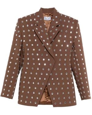 GIUSEPPE DI MORABITO Crystal-Embellished Blazer - Brown