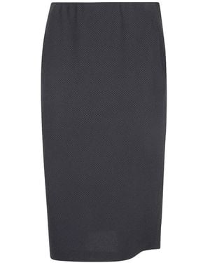 Seventy Textured Midi Skirt - Gray
