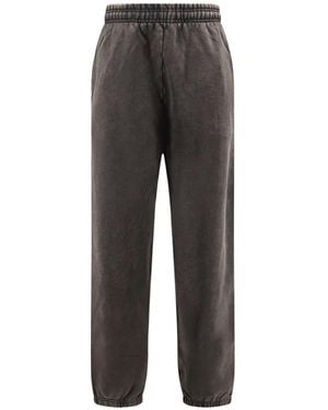 Entire studios Elasticated-Waist Cotton Track Trousers - Grey