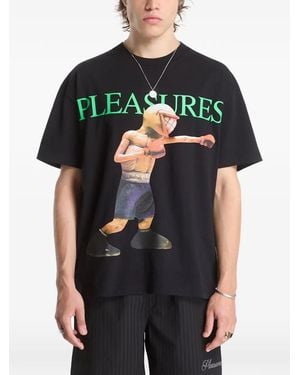 Pleasures Animals Graphic-Print T-Shirt - Black