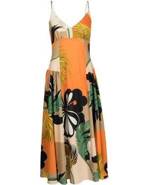 Bambah Amazonia Mix-Print Sleeveless Dress - Multicolor