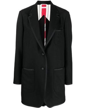 Thom Browne Longline Single-Breasted Blazer - Black