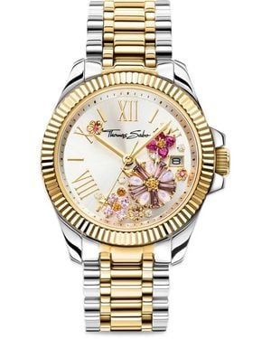 Thomas Sabo Armbanduhr Mit Geriffelter Lünette 33Mm - Mettallic
