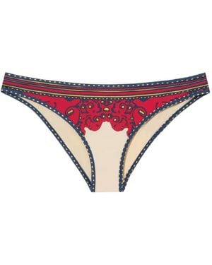 La DoubleJ Print Bikini Bottom - Red