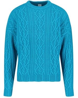 Aspesi ケーブルニット セーター - ブルー