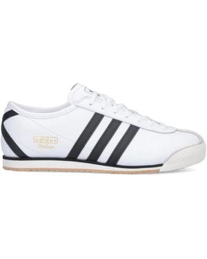 adidas 70S Italian Three-Stripe Leather Trainers - White