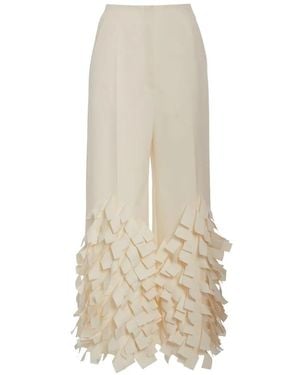 A.W.A.K.E. MODE Rectangle Detail Pants - White