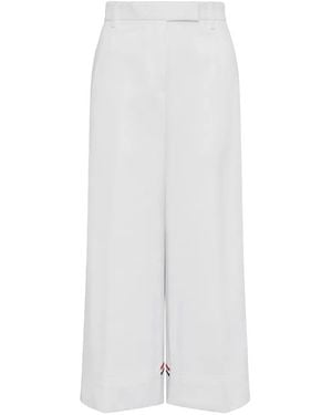 Thom Browne Cotton Gabardine Chino Trousers - White
