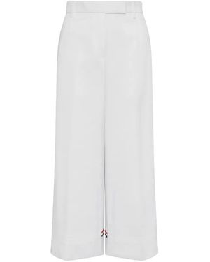 Thom Browne Cotton Gabardine Chino Trousers - White