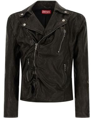 DIESEL L-Uncan Biker Jacket - Black