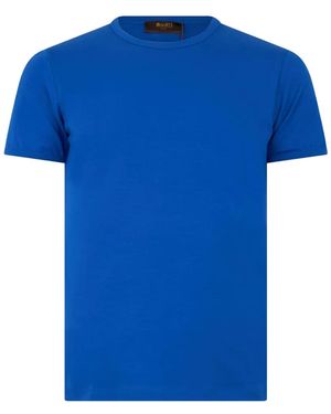 Moorer Farley Crew-Neck Short-Sleeve T-Shirt - Blue