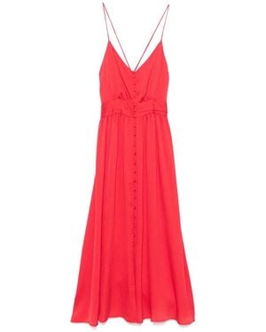 Suncoo Caline Maxi Dress - Red