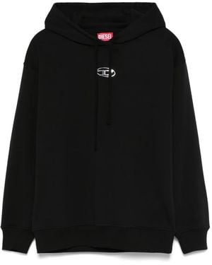 DIESEL オーバル D パーカー - ブラック
