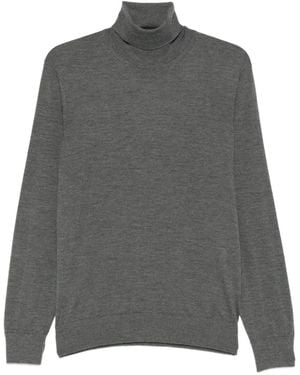 ZEGNA Jersey con cuello vuelto - Gris