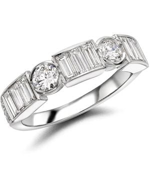 Pragnell Platinum Antrobus Diamond Half Eternity Ring - White