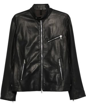 Tagliatore Zip Biker Jacket - Black