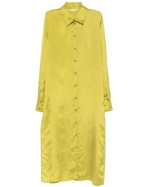 Patrizia Pepe Button-Down Long-Sleeve Shirt - Yellow