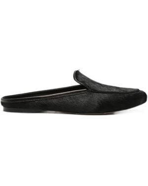 forte_forte Almond-Toe Loafers - White